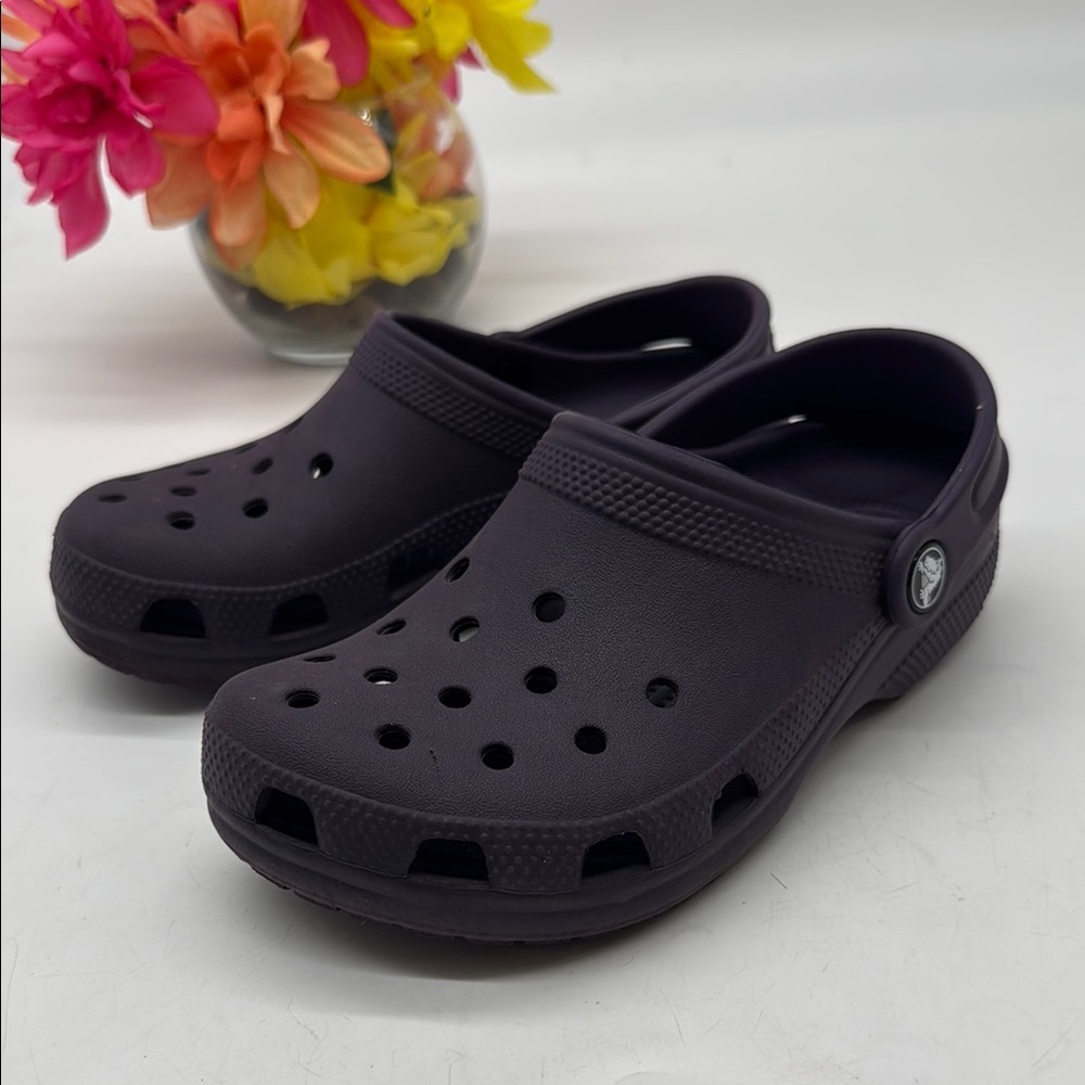 CROCS Dark Purple Eggplant Color Clog CR8569D